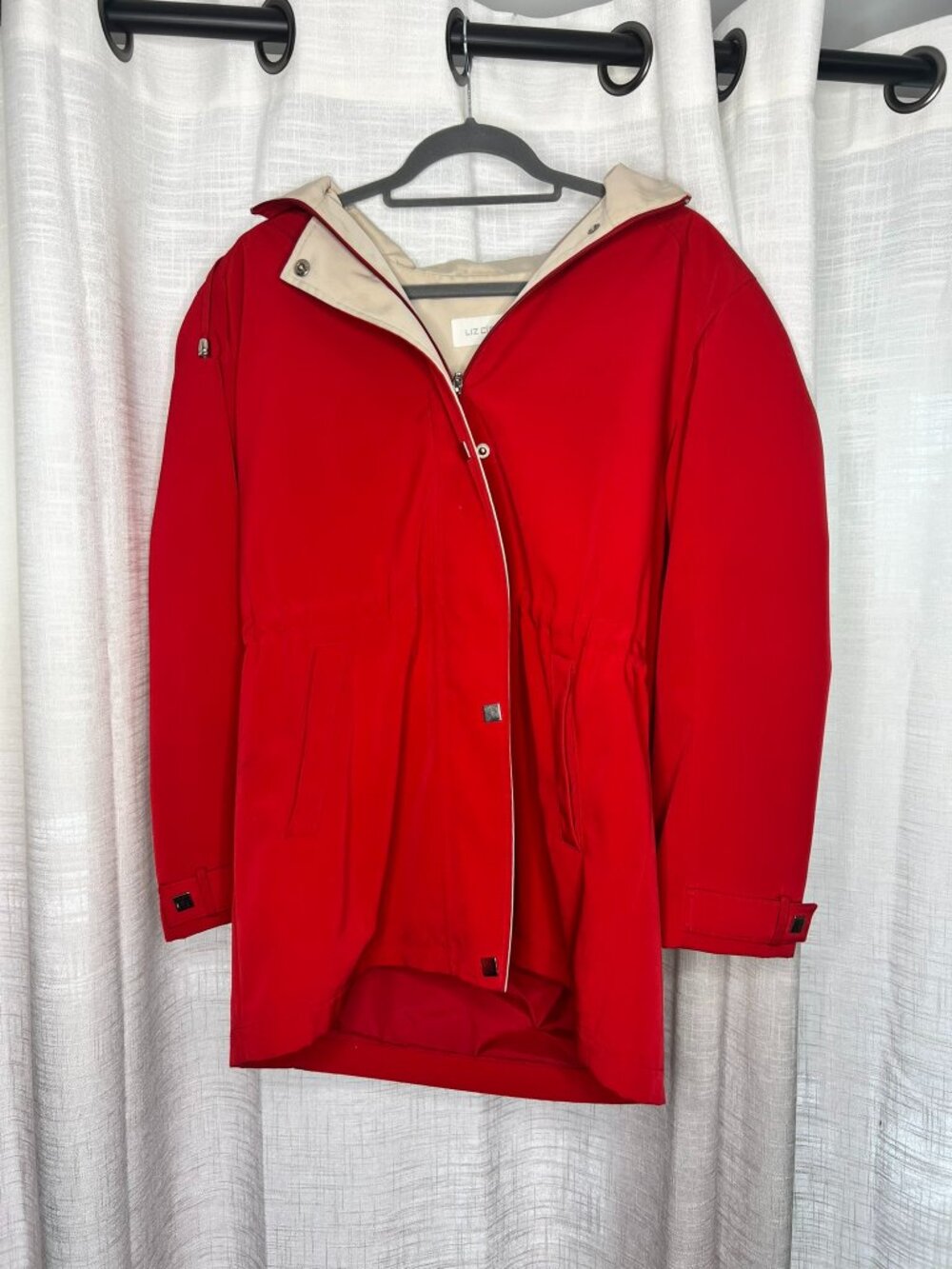 Liz Claiborne Red Rain Jacket